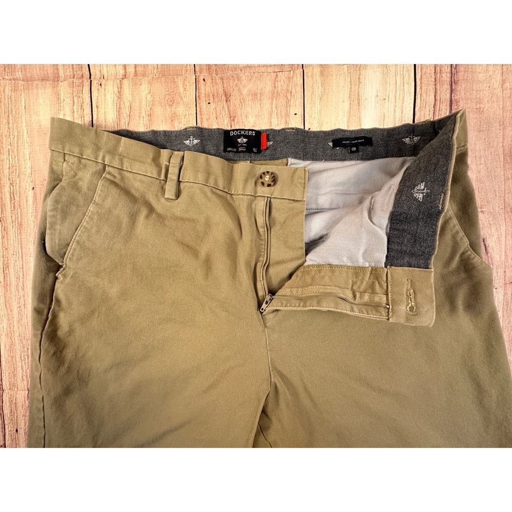 Dockers Mens Chino Pants Khaki Straight Leg 38 x 27‎ Smart 360